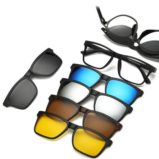 5 in 1 Magnetic Lens Swappable Sunglasses