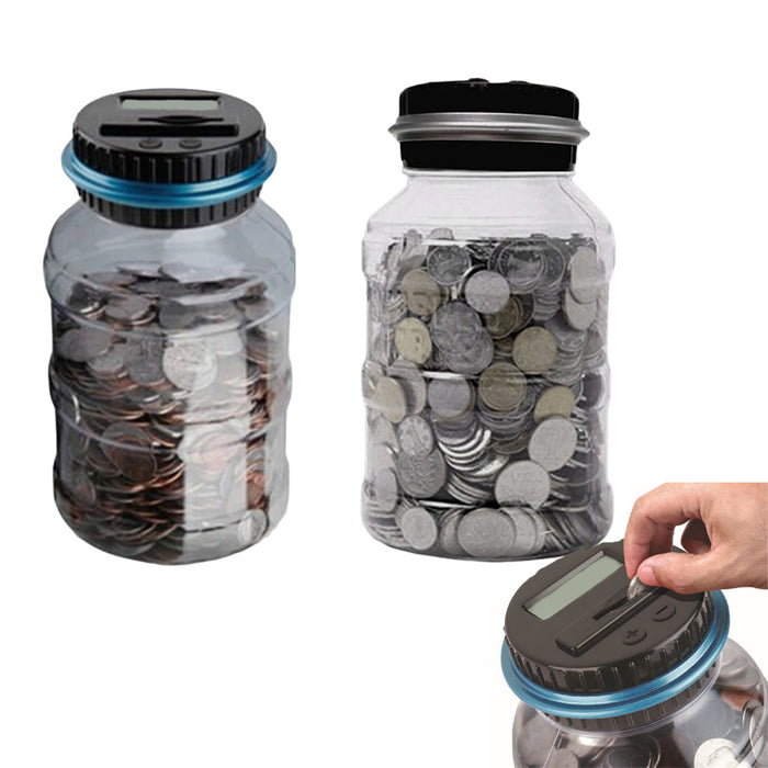 Coin Counting Money Jar